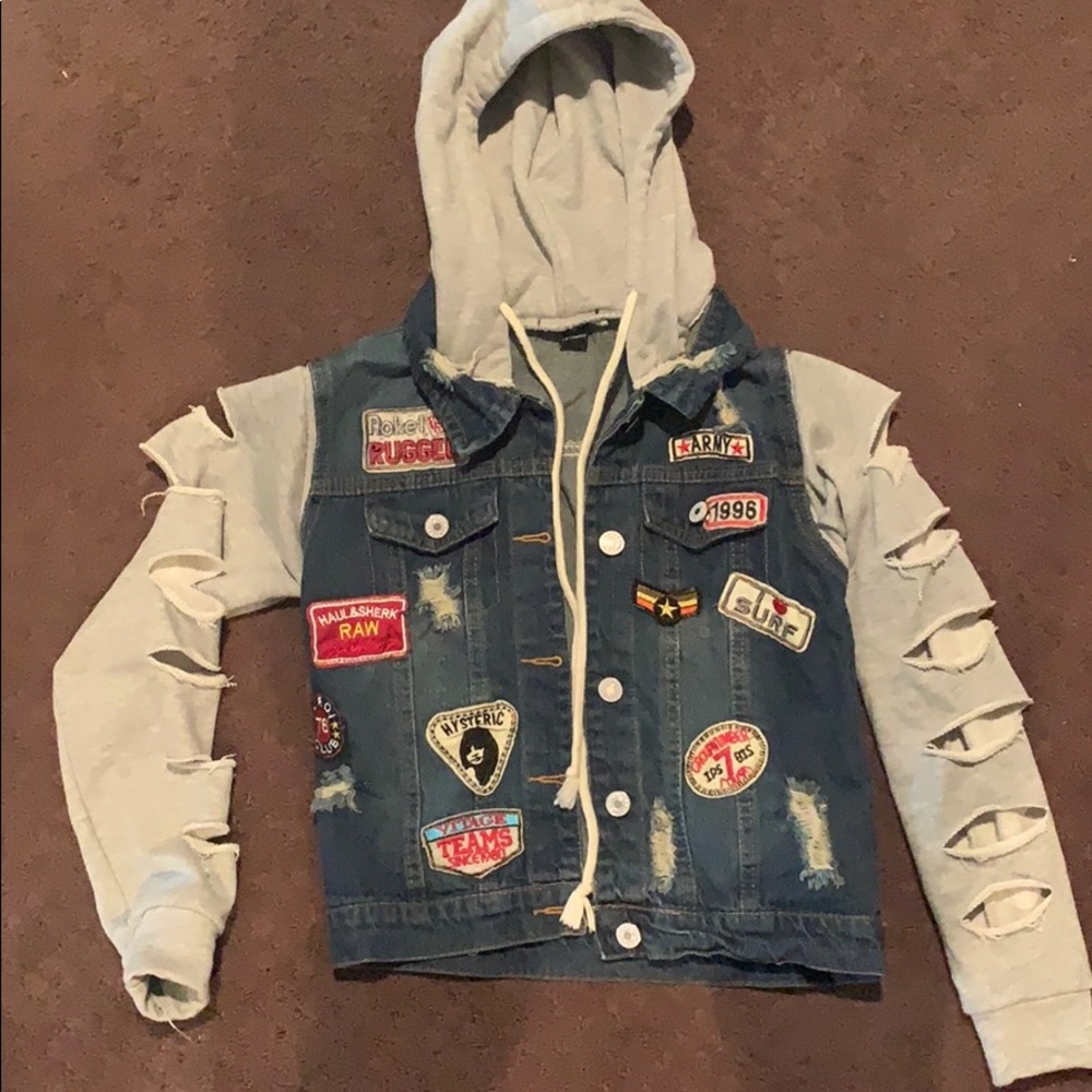 Lil Swag Girls Jean Jacket Youth Large